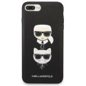 Karl Lagerfeld KLHCI8LSAKICKCBK iPhone 7 Plus / 8 Plus czarny/black hardcase Saffiano Karl&Choupette Head