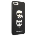 Karl Lagerfeld KLHCI8LSAKICKCBK iPhone 7 Plus / 8 Plus czarny/black hardcase Saffiano Karl&Choupette Head
