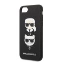 Karl Lagerfeld KLHCI8SAKICKCBK iPhone 7/8 / SE 2020 / SE 2022 czarny/black hardcase Saffiano Karl&Choupette Head