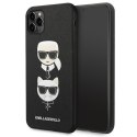 Karl Lagerfeld KLHCN65SAKICKCBK iPhone 11 Pro Max 6,5" czarny/black hardcase Saffiano Karl&Choupette Head