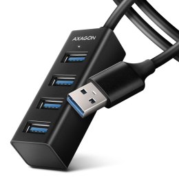 AXAGON HUE-M1AL Hub 4-portowy Mini metalowy USB 3.2 Gen 1, 1.2m USB-A kabel