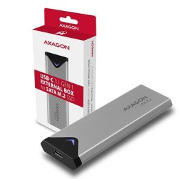 AXAGON EEM2-U3C Obudowa zewnętrzna aluminiowa, USB-C 3.2 Gen 1 - M.2 SATA SSD długość 42 do 80mm