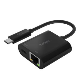 Belkin USB-C to Ethernet Charge Adapter, 60W BLK