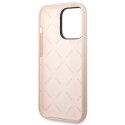 Guess Etui do iPhone 14 Pro 6,1" różowy hardcase Silicone Triangle