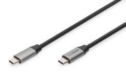 Kabel USB 3.0 DIGITUS PREMIUM 60W/5Gbps Typ USB C/USB C M/M czarny 1m