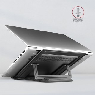 AXAGON STND-L Podstawa do laptopów aluminiowa 10-16", 4 regulowane kąty nachylenia