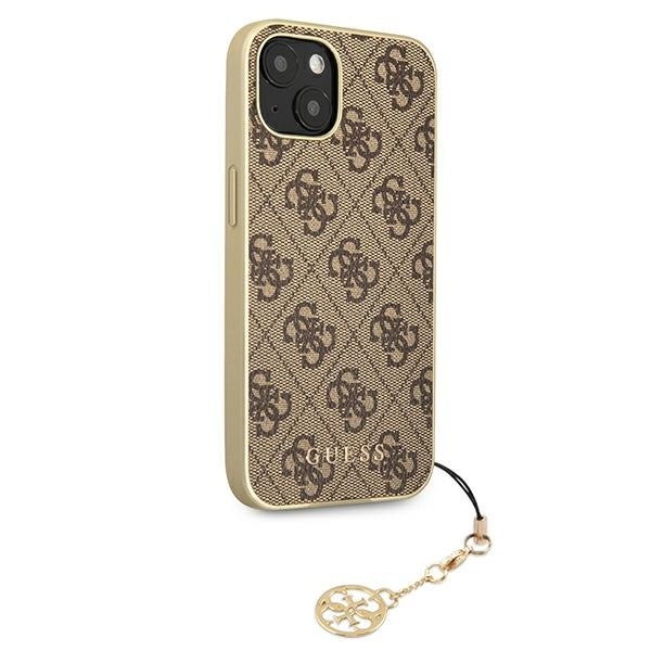 Guess GUHCP13SGF4GBR iPhone 13 mini 5,4" brązowy/brown hardcase 4G Charms Collection