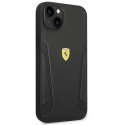 Ferrari FEHCP14MRBUK iPhone 14 Plus 6,7" czarny/black hardcase Leather Stamp Sides
