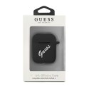 Guess GUACA2LSVSBW AirPods cover czarno biały/black white Silicone Vintage