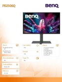 Benq Monitor 25 cali PD2506Q QHD 5ms/2K/IPS/GL/HDMI