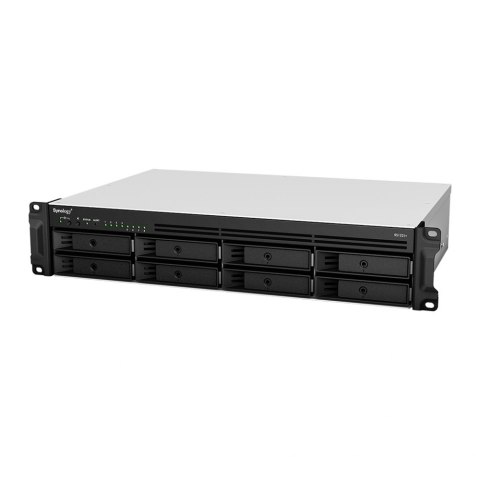 Synology RS1221RP+ | 8-zatokowy serwer NAS, AMD Ryzen, 4GB RAM, 4x 1GbE RJ-45, RP, RACK 2U