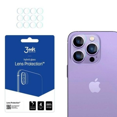 3MK Lens Protect iPhone 14 Pro 6,1" / 14 Pro Max 6,7" Ochrona na obiektyw aparatu 4szt