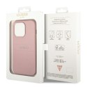 Guess GUHCP14LPSASBPI iPhone 14 Pro 6,1" różowy/pink Saffiano Strap