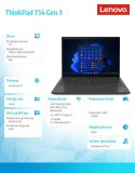 Lenovo Ultrabook ThinkPad T14 G3 21AH00CSPB W11Pro i7-1255U/16GB/512GB/INT/14.0 WUXGA/Thunder Black/3YRS Premier Support + CO2 Offset