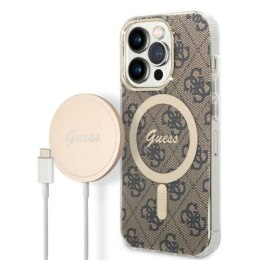 Zestaw Guess GUBPP14XH4EACSW Case+ Charger iPhone 14 Pro Max 6,7