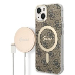 Zestaw Guess GUBPP14MH4EACSW Case+ Charger iPhone 14 Plus 6,7